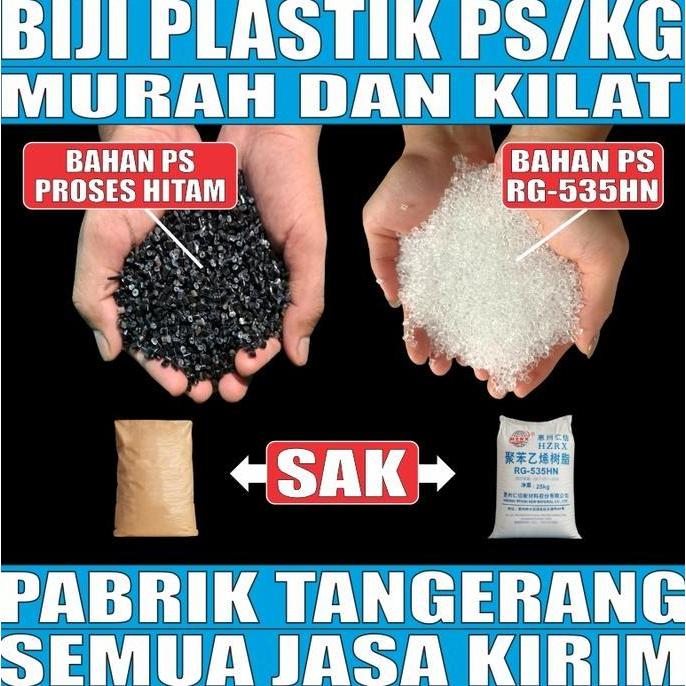 XALARA Biji Plastik PS Polistirena Polystyrene Bening Alot Kuat Murah n Proses