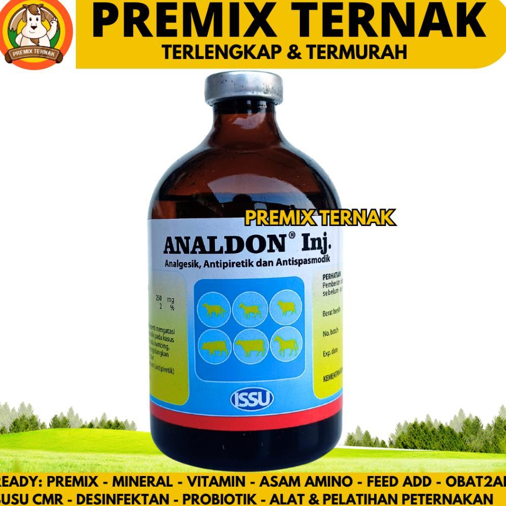 ANALDON 100 ML ISSU - Obat Pereda Sakit Hewan Analgesik Antipiretik Sapi Kambing Kerbau