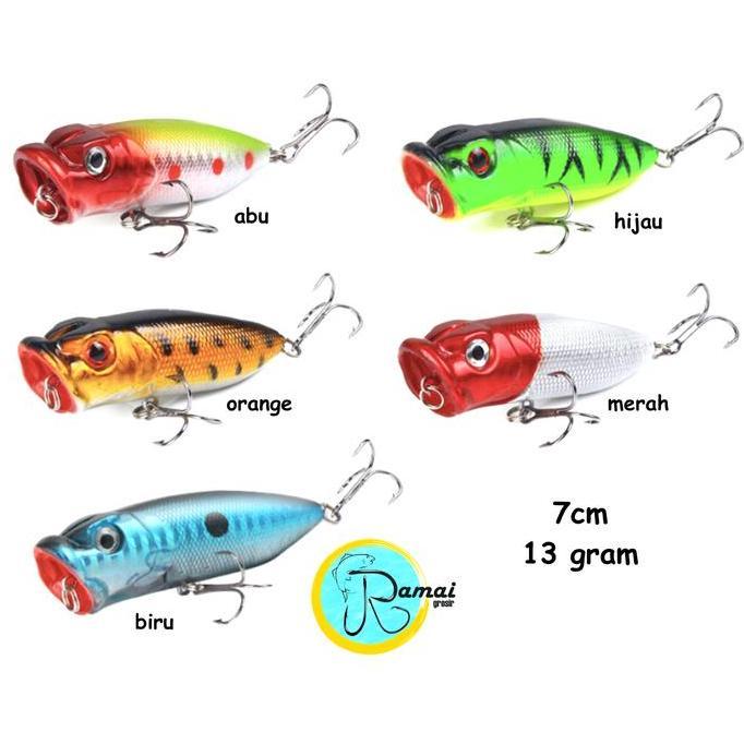 Popper Lure Umpan Pancing Minnow Popping Mancing Allshop