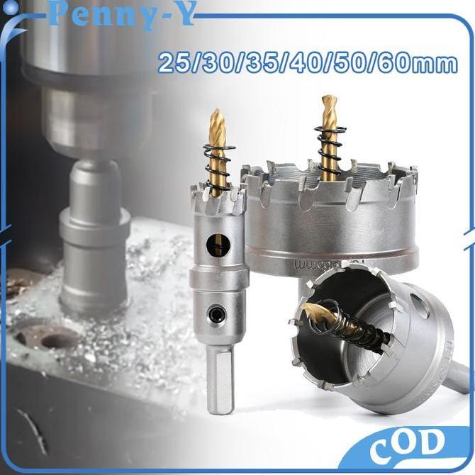 LOLY Mata Bor Hole Saw Mata Bor Lubang Besi Holesaw Carbide TCT Mata Bor 25mm-60mm Untuk Stailess Ba