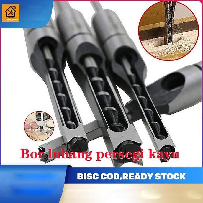 REGENLY Square Mata Bor Perkayuan Lubang Persegi Pahat bor Woodworking Bor Alat Auger Mortising Paha