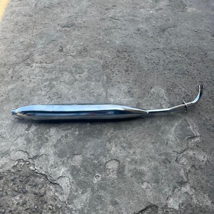 Knalpot Muffler Honda C50 C70 Model Pispot Standar Asli Berkualitas Tinggi - Mesin, Sepeda - Gas, Mo