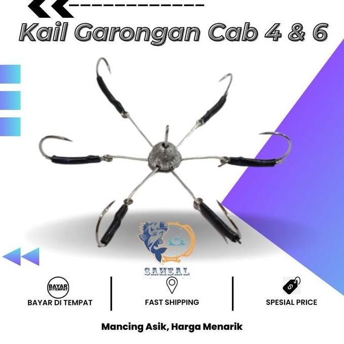 Kail Pancing Garong Cabang 4 Dan Cabang 6 Model Kembang Allshop