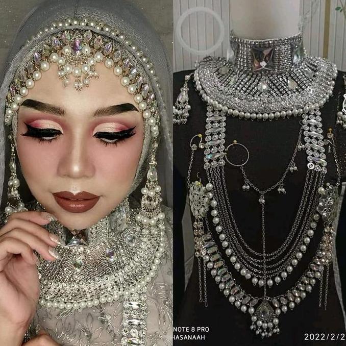 Aksesoris india set perhiasan india Perempuan