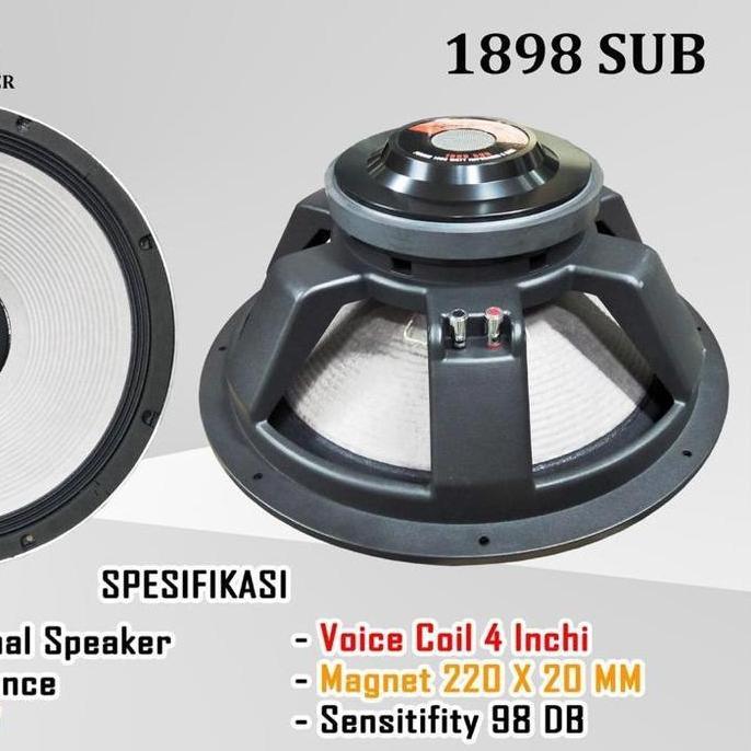 SPEAKER 18 INCH BLACKSPIDER 1800 WATT VOICE COIL 4