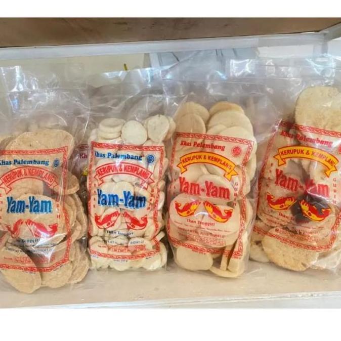 Paket 1kg kerupuk kemplang palembang (panggang,kulit,kacing,mini)