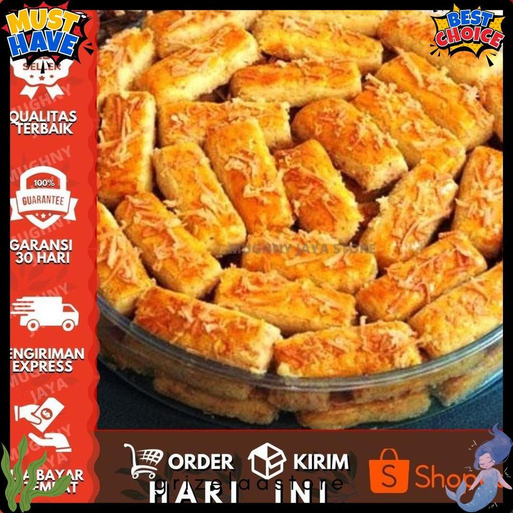 Terlaris  Cod! Kue Kering  Kastengel Keju Edam 500 Gram (1/2 Kg Toples Murah) Home Made Keju Cookies