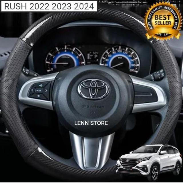 NEW Cover Sarung Stir Carbon Mobil Toyota Rush 2020 2021 2022 2023 2024