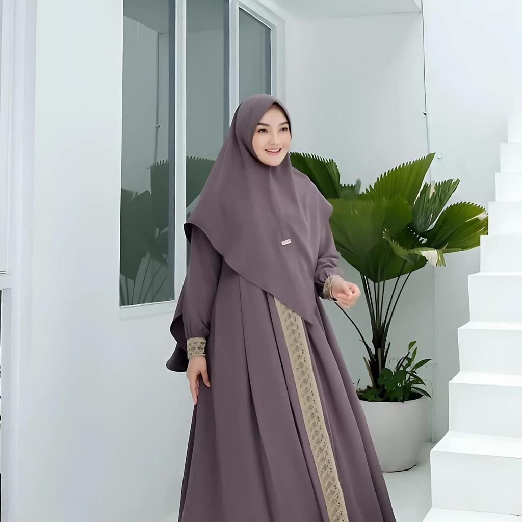 Gamis Syari Kanaya Terbaru Set Wanita Dewasa Jumbo Terbaru 2025 Gamis Kondangan Gamis Lebaran