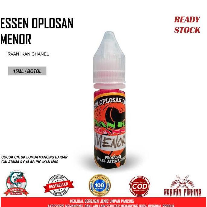 Essen Oplosan Menor Irvan Ikan 15Ml - Essen Ikan Mas Oplosan R-Bun Allshop