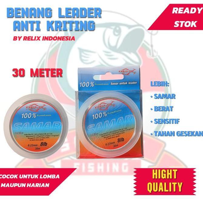 Benang Leader Samar Relix Nusantara -  Benang Leader Pancing Anti Keriting Dan Super Kuat Allshop