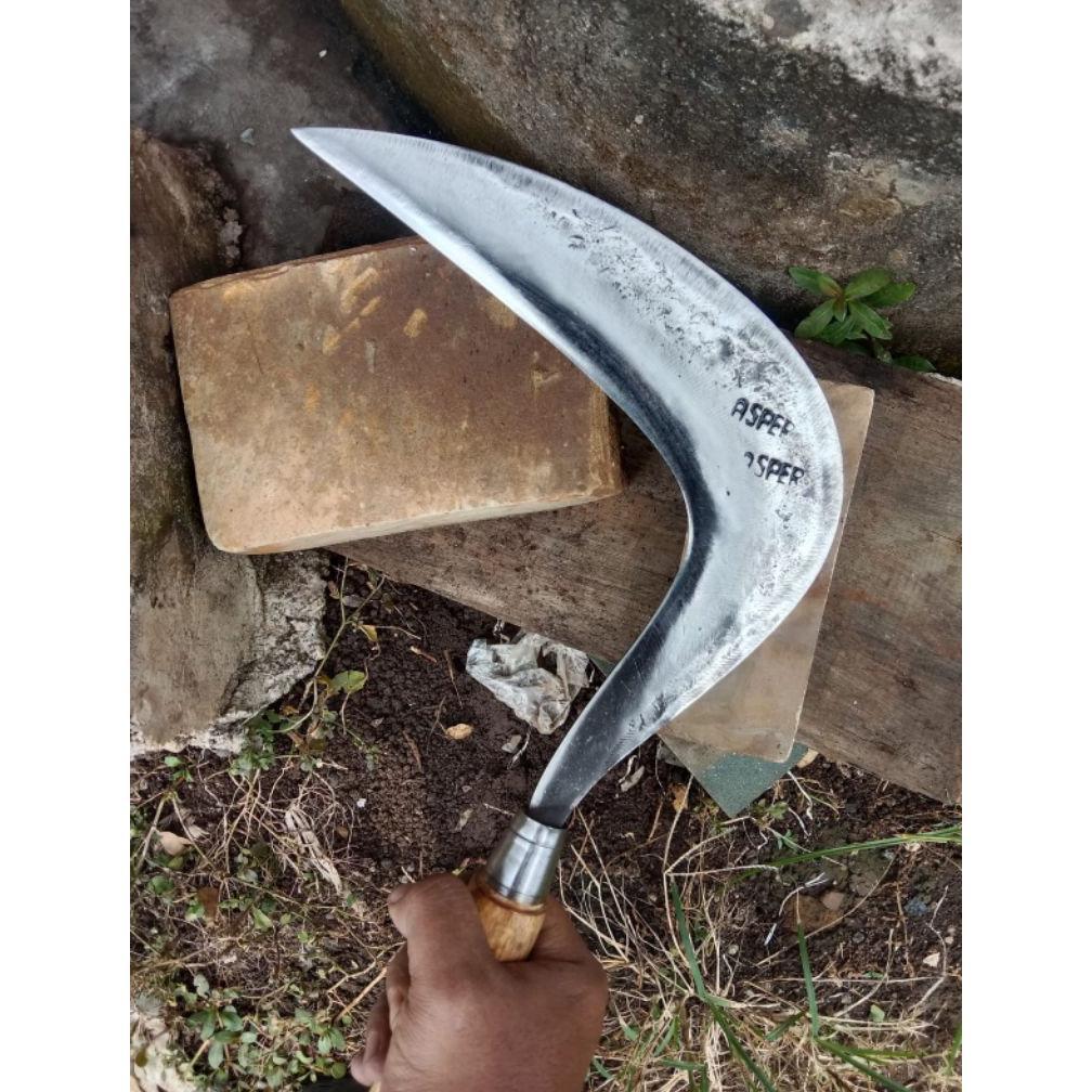 Bisa Cod Sabit Arit Rumput Baja Asli Cap Asper Super Tajam Model Jawa Premium Anti Tumpul Super Taja