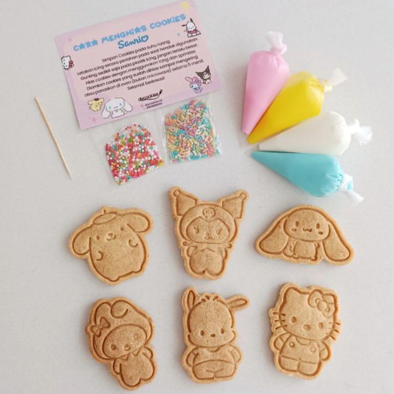 Sanrio DIY Cookies | Menghias cookies | Dekorasi Cookies | Cookies Sanrio | Cake Sanrio | Hampers Sa