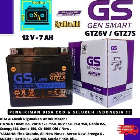 Promo Aki Motor CB 150R Old/New, CBR 150, GTR 150,KLX, Sonic GTZ7S GS J Diskon