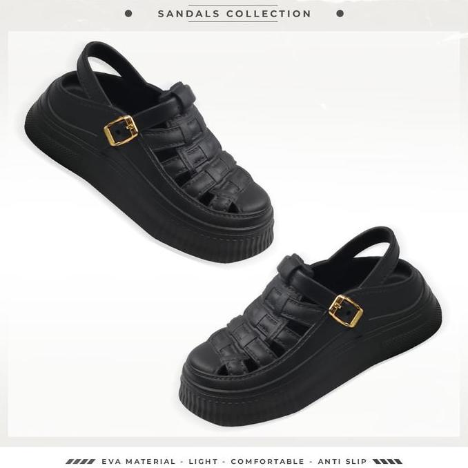 DE47 - Sandal Sepatu Booth Wanita 825m Bahan EVA Premium Anti Slip Elegan Mewah Kekinian