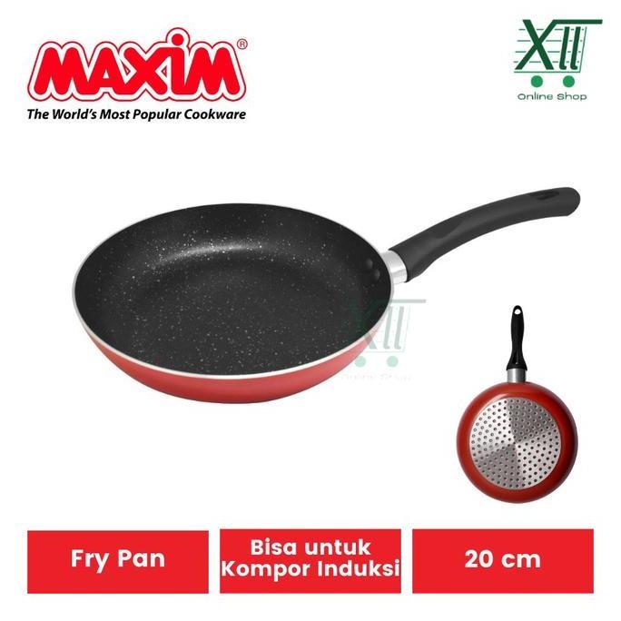 Maxim Gourmet Fry Pan Marble Coating Wajan Penggorengan Anti Lengket