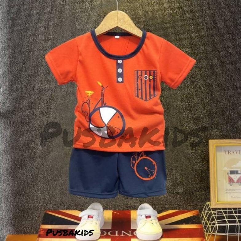 Promo Pusbakids/ Set Cowok /Baju Setelan Anak Laki Laki/ Anak Bagus/Baju Anak Cowok Murah 0-8 Thn