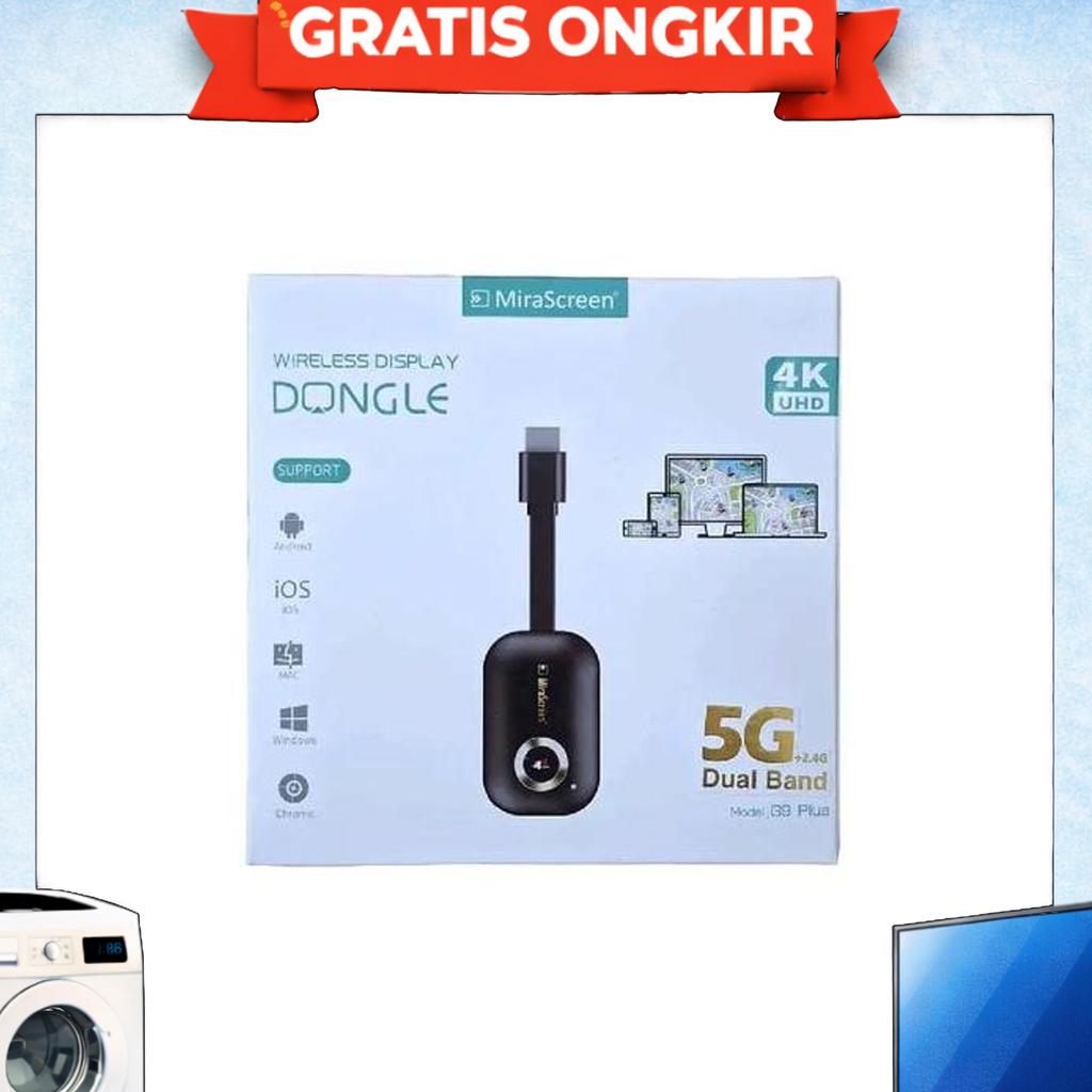 Mirascreen G9 Plus 5G+2.4G Wireless Display Dongle Hdmi Mirroring Cast Smart View