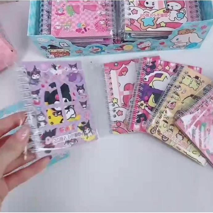 GHURDI BUKU STIKER SPIRAL SANRIO MINI/ STIKER MINI BUKU SPIRAL KARAKTER LUCU