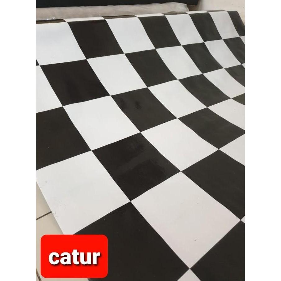 karpet lantai vinyl plastik ukuran 120 cm (1.2 m) tebal 0.3mm kilap