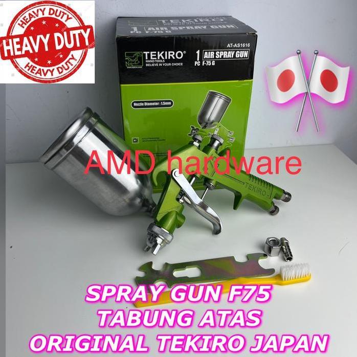 TEKIRO JAPAN SPRAY GUN F75 G TABUNG ATAS SPET SEMPROTAN CAT KOMPRESOR