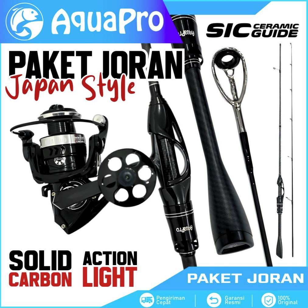 1 Set Joran Pancing Spinning & Casting 1.65M 1.80M Gagang Karbon Joran Casting Dengan Reel Pancing G
