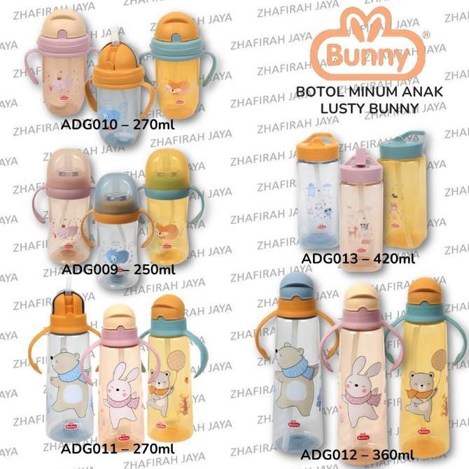 LUSTY BUNNY BUNNY EUROSERIES TRAINING CUP WITH STRAW BOTOL MINUM BAYI