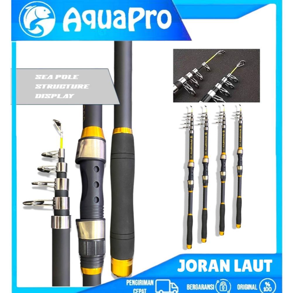 AquaPro Joran Pancing Portable Carbon Fiber Telescopic 2.40M-3.60M Joran Pancing Ikan Mas Teleskopik