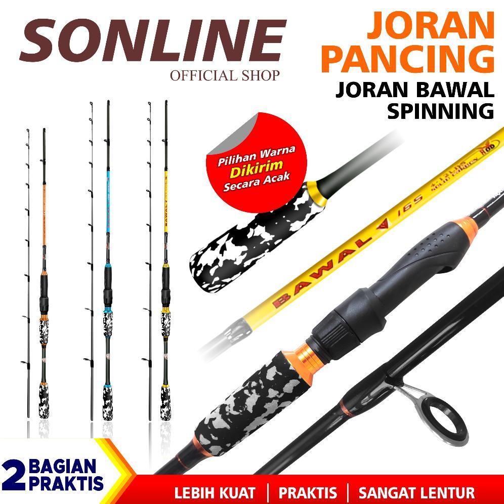 SONLINE Joran Pancing Bawal 1.50m s/d 1.80m Fishing Rod Carbon Fiber Joran Pancing Spinning Joran Ba