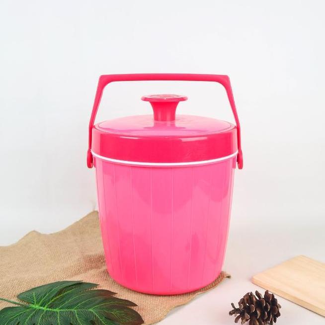 Rice Buet Thermos Nasi Rantang Tunggal Tahan Panas Dingin Plastik Tebal Thermos Es Nasi Rdp