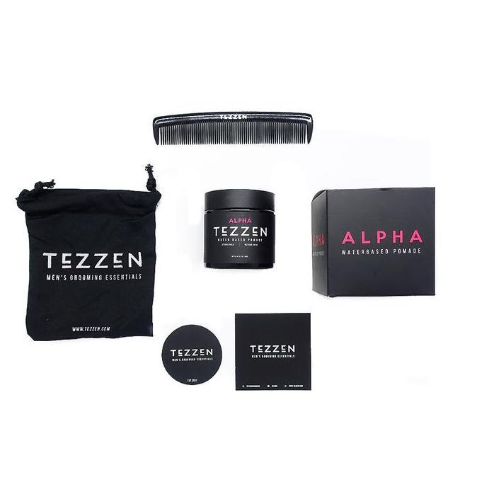 TEZZEN ALPHA WATERBASED POMADE + TEZZEN COMB + PULPEN