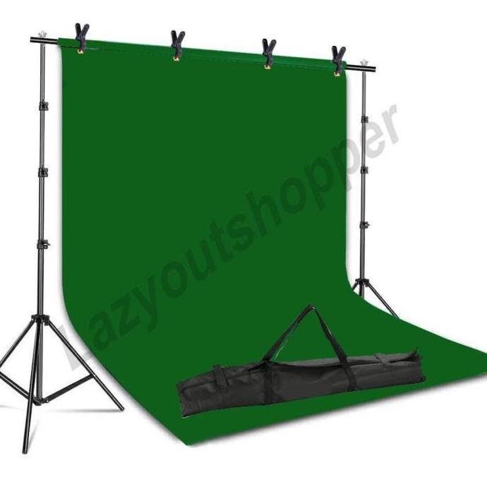 paket tiang background untuk alas foto green screen greenscreen
