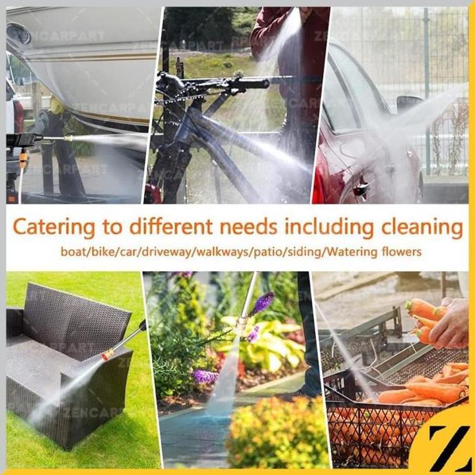 Alat Cuci Mobil Jet Washer Water Spray Gun Cordless Portable Wireless
