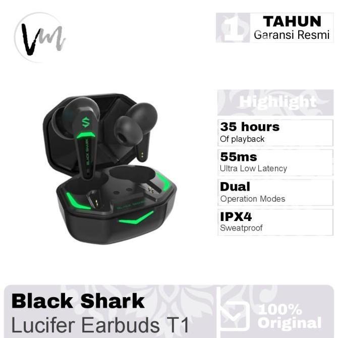 Black Shark Lucifer T1 TWS Earbuds Earphone Blackshark