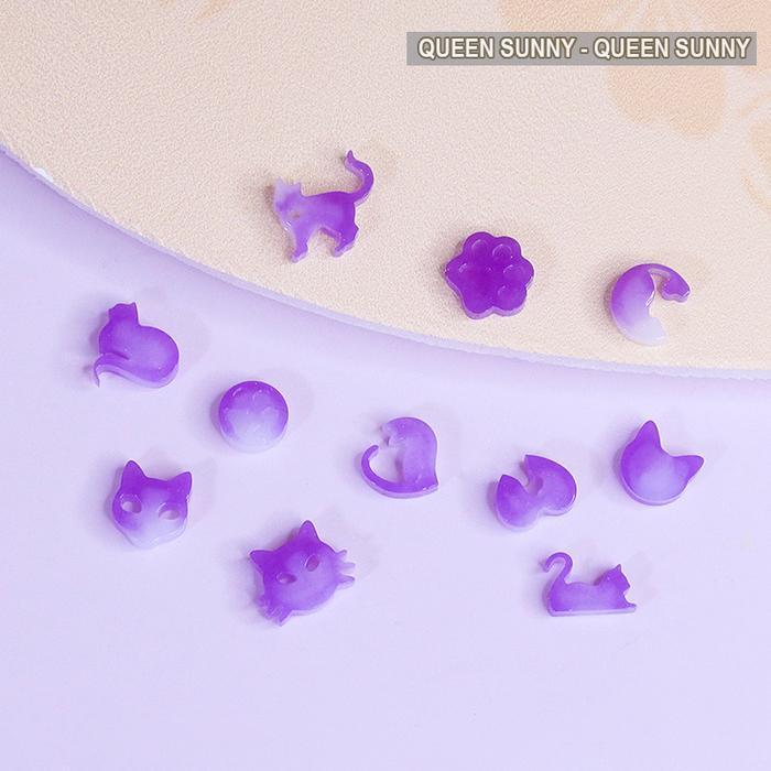 (Ready) [Banyak Motif] Cetakan Silikon Kecil "Seri Kucing / Cat Series" Cetakan Resin Pendant Lionti