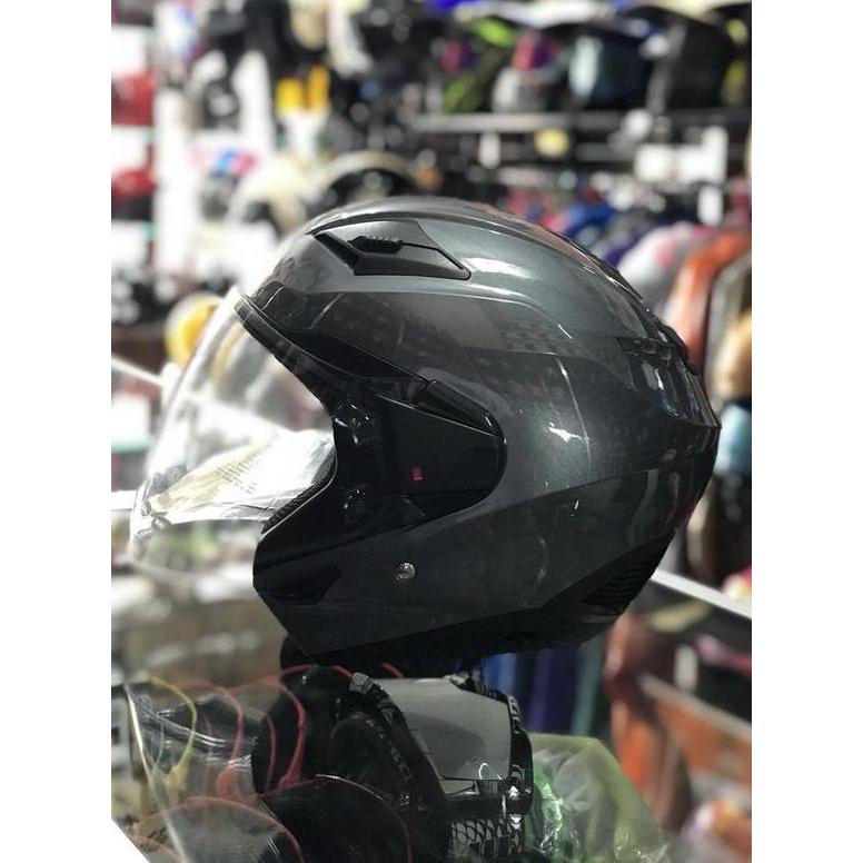 Helm Half Face Zeus 611 Titanium