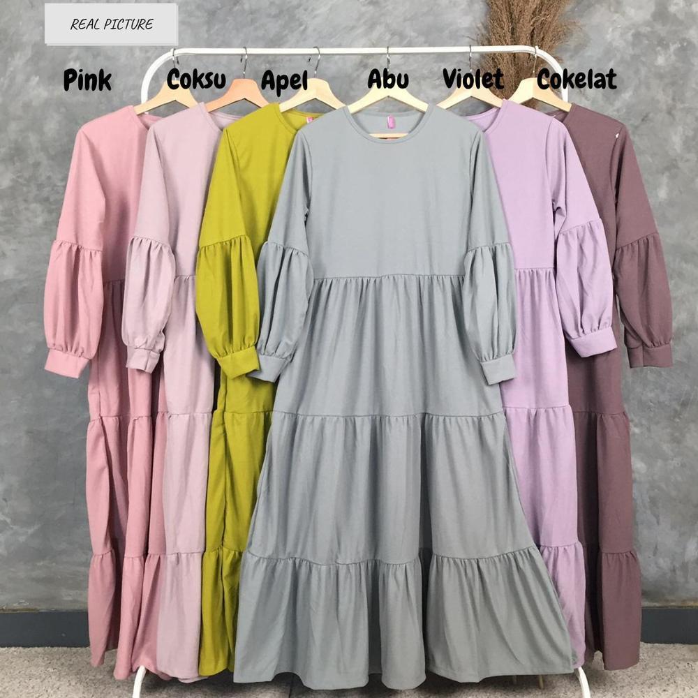 FF - GAMIS DEVI | Maxy Wanita Lengan Panjang Fashion Muslim