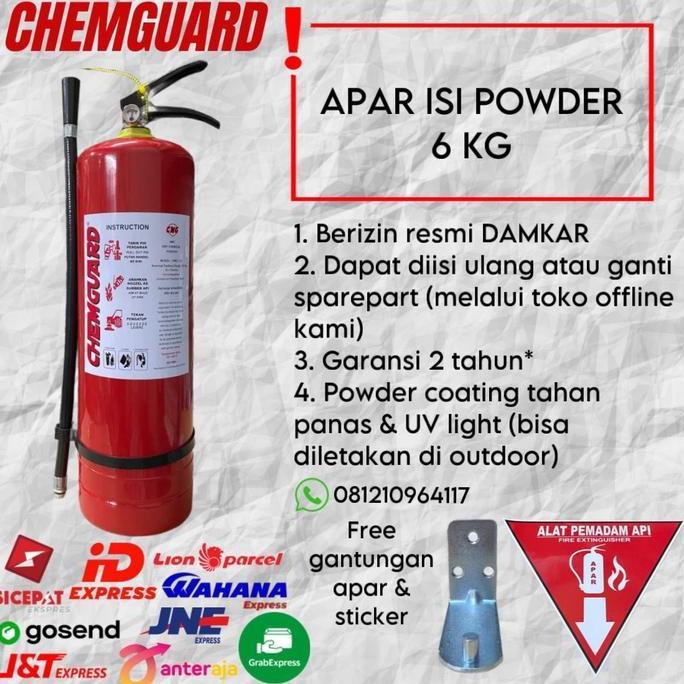 Tabung pemadam 6 kg apar 6 kg chemguard apar ABC powder