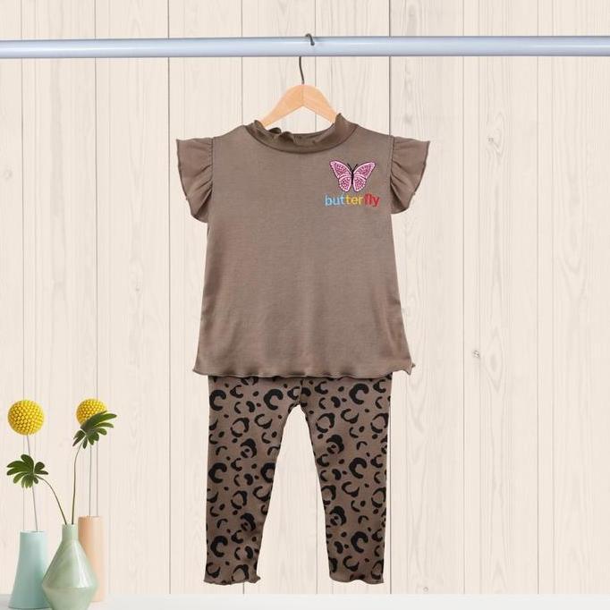 Wikipid- Owlet - Setelan Anak Perempuan / Setelan Bordir  / Baju Anak Perempuan Fashion
