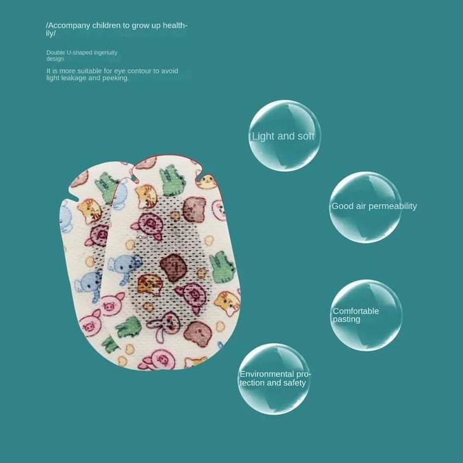 Inerhappy- Eye Patch Lazy Eyes 10Pcs Penutup Mata Malas Anak Plester Penutup Mata Anak Opticlude Ort