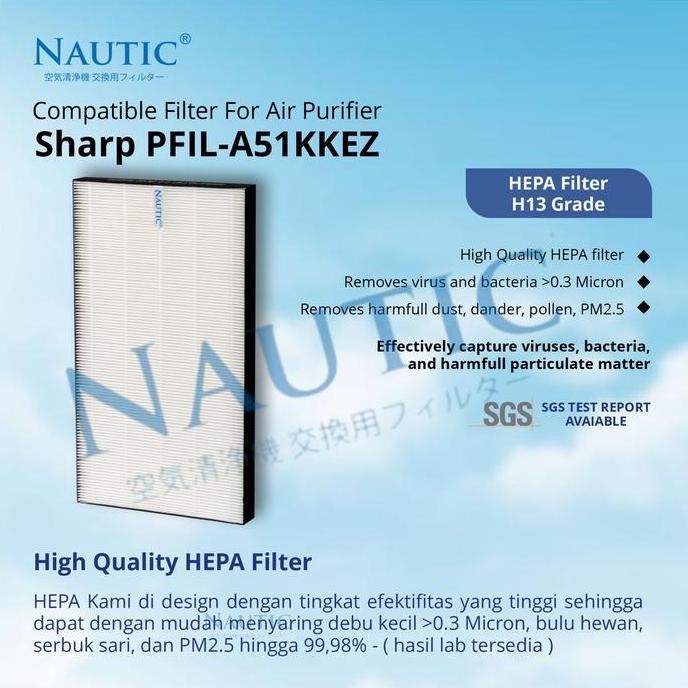 Wrefor- Filter Sharp Untuk Fp-J80Y-H Fp-J60Y-H Fp-J60Y-W Fp-J80Y-W Fz-J80Hfe