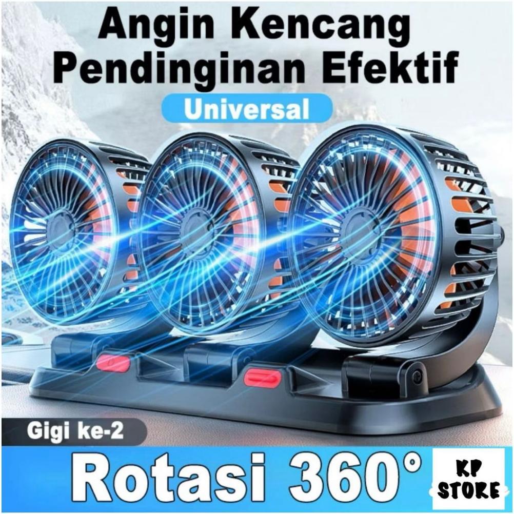 BIG PROMO Kipas Angin Dashboard Mobil 24 Volt/12 Volt terbaru untuk truk/Kipas Angin Portable Mobil 