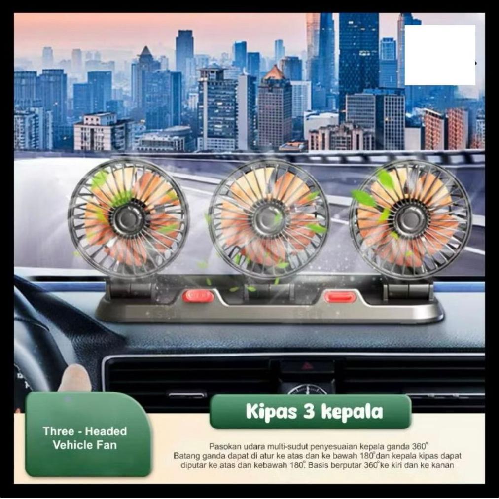 NEW DEALS Kipas Angin Dashboard Mobil 24 Volt/12 Volt terbaru untuk truk/Kipas Angin Portable Mobil 