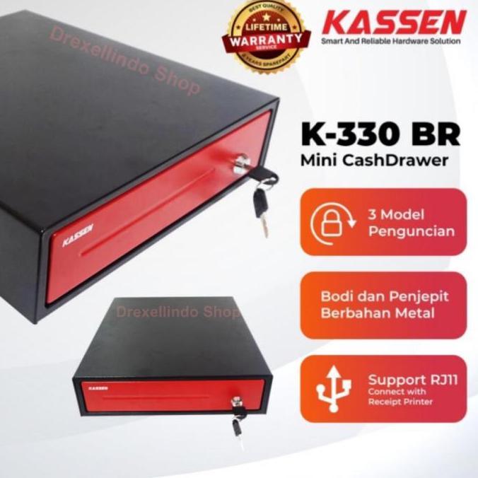 Cash drawer laci kasir KASSEN K330 K-330 BR