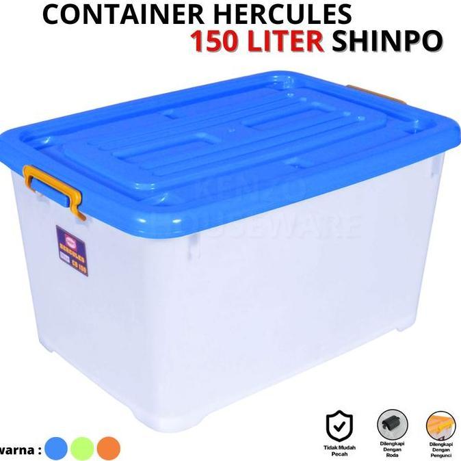 Container Box 150 LITER SHINPO Tempat Penyimpanan Dengan Roda JUMBO BESAR