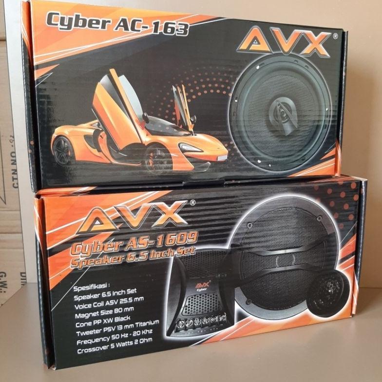 PROMO PAKET SPEAKER AUDIO MOBIL SPLIT AVX Cyber AS-1609 + SPEAKER COAXIAL AVX Cyber AC-163