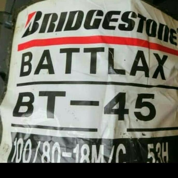 Terlaris Ban Luar Battlax Bridgestone Bt45 Ukuran 100 -80 Ring 18