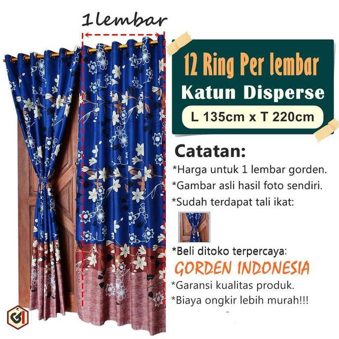 Dimari- Termurah Gorden Pintu Atau Korden Jendela Kamar Tidur Dan Ruang Tamu Motif Minimalis Elegan 