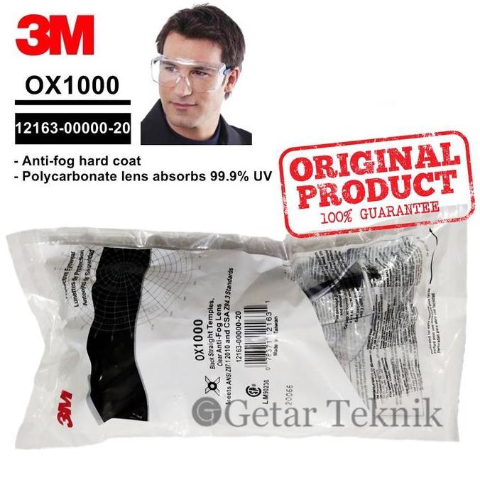 Scbk- Kaca Mata Safety 3M Ox1000 Protective Eyewear 2000 12163-00000-20