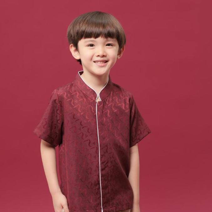 Termurah / Hot Sale Kiddiepods - Jin Cheongsam / Atasan Anak Laki-Laki / Cheongsam Anak Laki-Laki 1-